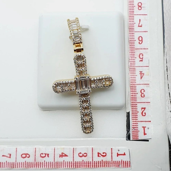 14K Gold Plated Cubic Zircon Pendant, EVBRS512 - Picture 9 of 9